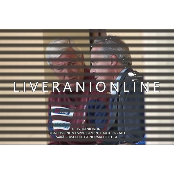 Coverciano (Fi) 22/05/2006 Raduno e allenamento della Nazionale Italiana di Calcio nella foto marcello lippi con abete giancarlo ph gianni nucci/ag. aldo liverani