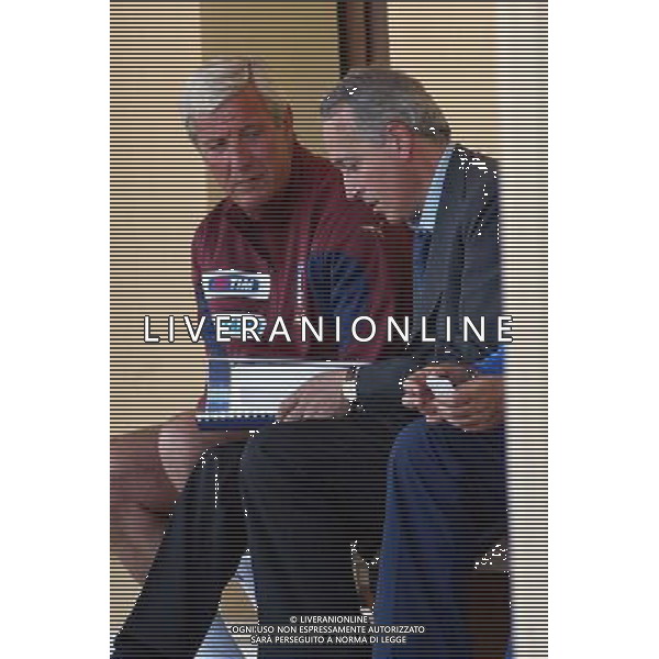 Coverciano (Fi) 22/05/2006 Raduno e allenamento della Nazionale Italiana di Calcio nella foto marcello lippi con abete giancarlo ph gianni nucci/ag. aldo liverani