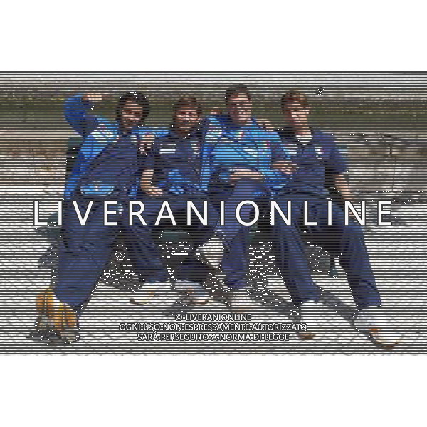 EUROPEI PORTOGALLO 2006 NAZIONALE ITALIANA UNDER 21 23/05/2006 NELLA FOTO: PALLADINO-FOGGIA-PAOLINI-MIRANTE A PASSEGGIO AD AVEIRO PH BELLINI/AG. ALDO LIVERANI