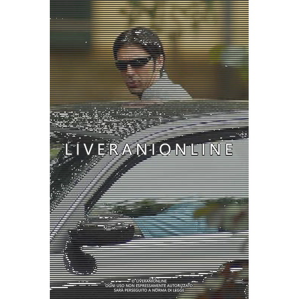 Coverciano (Fi) 24/05/2006 Ritiro della nazionale italiana (terzo giorno) nella foto Gianluigi Buffon mentre lascia il centro sportivo per recarsi a Parma dove verrˆ interrogato ph gianni nucci/ag. aldo liverani