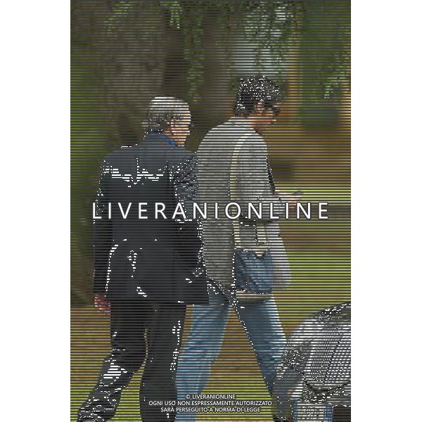 Coverciano (Fi) 24/05/2006 Ritiro della nazionale italiana (terzo giorno) nella foto Gigi Riva con Gianluigi Buffon che lascia il centro sportivo per recarsi a Parma dove verrˆ interrogato ph gianni nucci/ag. aldo liverani