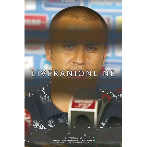 Coverciano (Fi) 24/05/2006 allenamento della Nazionale Italiana di Calcio in ritiro nella foto Fabio Cannavaro in conferenza Stampa ph gianni nucci/ag. aldo liverani