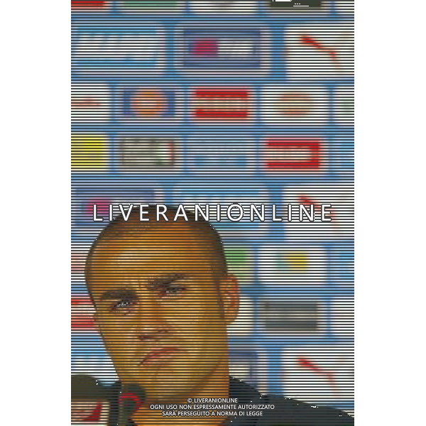 Coverciano (Fi) 24/05/2006 allenamento della Nazionale Italiana di Calcio in ritiro nella foto Fabio Cannavaro in conferenza Stampa ph gianni nucci/ag. aldo liverani