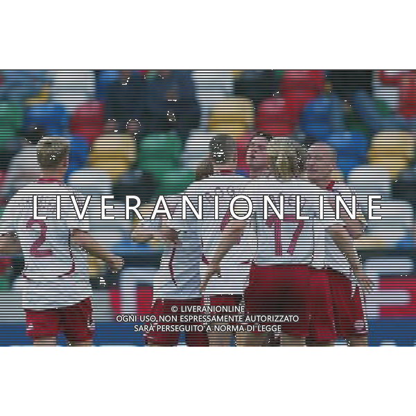 ITALIA - DANIMARCA 24/05/2006 EUROPEI UNDER 21 AVEIDO-PORTOGALLO NELLA FOTO: ESULTANZA DOPO IL GOL DEL 1-3 DI ANDREASEN PH BELLINI/AG. ALDO LIVERANI