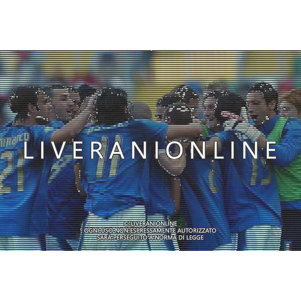 ITALIA - DANIMARCA 24/05/2006 EUROPEI UNDER 21 AVEIDO-PORTOGALLO NELLA FOTO: ESULTANZA DOPO IL GOL DEL 1-0 DI POTENZA PH BELLINI/AG. ALDO LIVERANI