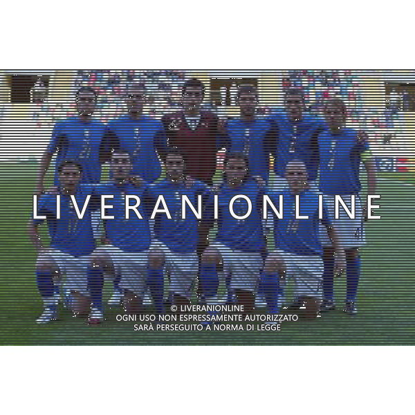 ITALIA - DANIMARCA 24/05/2006 EUROPEI UNDER 21 AVEIDO-PORTOGALLO NELLA FOTO: LA FORMAZIONE ITALIANA U21 PH BELLINI/AG. ALDO LIVERANI