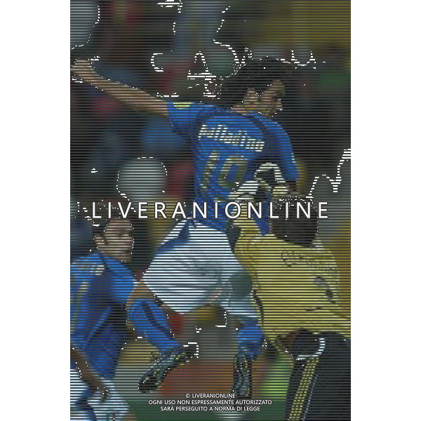 ITALIA - DANIMARCA EUROPEI UNDER 21 AVEIDO - PORTOGALLO 24/05//2006 NELLA FOTO: IL GOL DI PALLADINO DEL 2-3 PH BELLINI/AG. ALDO LIVERANI