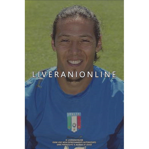 Coverciano (fi) 25/05/2006 Nazionale Italiana Calcio 2006 formazione e mezzi busti Italia nella foto camoranesi mauro german ph nucci gianni/ag aldo liverani s.a.s.