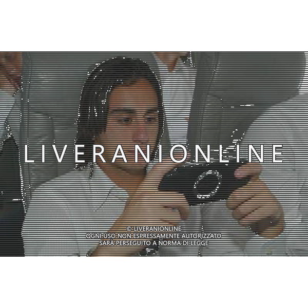 EUROPEI UNDER 21 PORTOGALLO MAGGIO 2006 NELLA FOTO: AQUILANI IN AEREO PH BELLINI/AG. ALDO LIVERANI