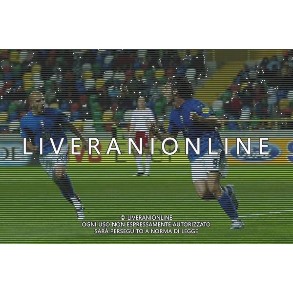 ITALIA - DANIMARCA EUROPEI UNDER 21 AVEIDO - PORTOGALLO 24/05//2006 NELLA FOTO:ESULTANZA DOPO IL GOL DI BIANCHI DEL 3-3 CON ROSINA PH BELLINI/AG. ALDO LIVERANI