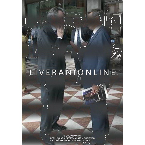 MILANO 26/5/2006 LARGO CORSIA DEI SERVI DIBATTITO: -LO SPORT E LA CITTA\'. DA DOVE PARTIRE?- NELLA FOTO MASSIMO MORATTI E GIOVANNI LOLLI SOTTOSEGRETARIO ALLO SPORT FOTO ROMANO/AG ALDO LIVERANI