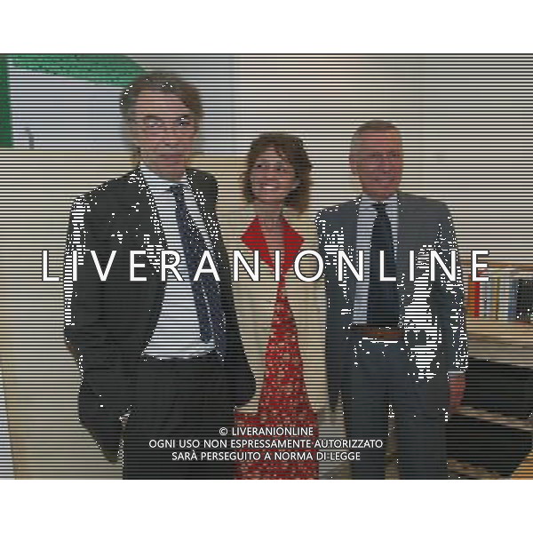 MILANO 26/5/2006 LARGO CORSIA DEI SERVI DIBATTITO: -LO SPORT E LA CITTA\'. DA DOVE PARTIRE?- NELLA FOTO MASSIMO MORATTI, MILLI MORATTI E BRUNO FERRANTE FOTO ROMANO/AG ALDO LIVERANI