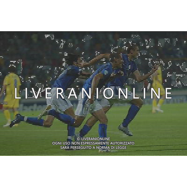 AGUEDA (PORTOGALLO) 26 MAGGIO 2006 ITALIA-UCRAINA EUROPEI UNDER 21 NELLA FOTO: CHIELLINI GOL 1-0 FOTO BELLINI / AG. ALDO LIVERANI