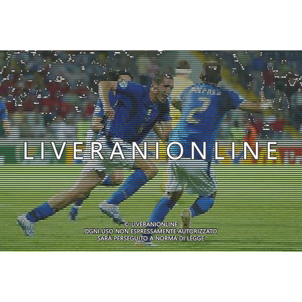 AGUEDA (PORTOGALLO) 26 MAGGIO 2006 ITALIA-UCRAINA EUROPEI UNDER 21 NELLA FOTO: CHIELLINI GOL 1-0 FOTO BELLINI / AG. ALDO LIVERANI