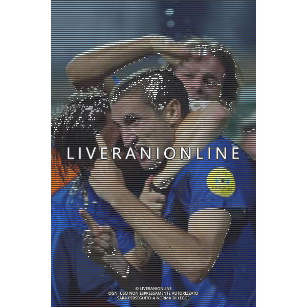 AGUEDA (PORTOGALLO) 26 MAGGIO 2006 ITALIA-UCRAINA EUROPEI UNDER 21 NELLA FOTO: CHIELLINI GOL 1-0 FOTO BELLINI / AG. ALDO LIVERANI