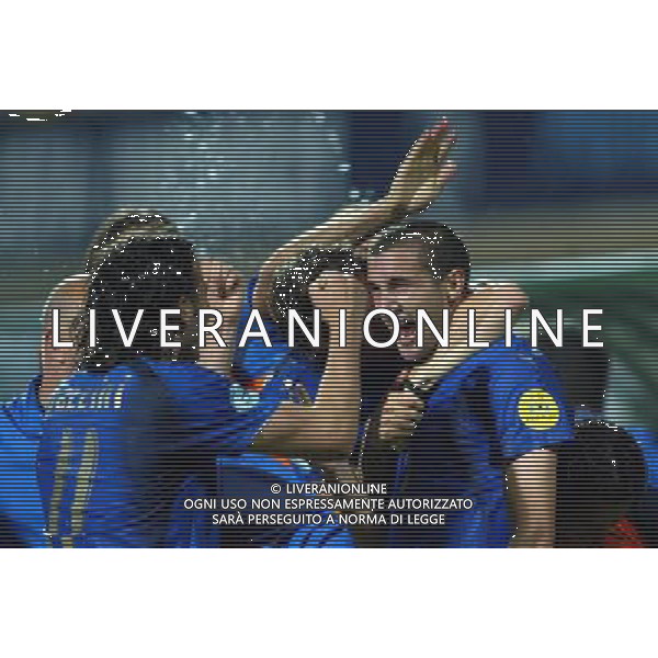 AGUEDA (PORTOGALLO) 26 MAGGIO 2006 ITALIA-UCRAINA EUROPEI UNDER 21 NELLA FOTO: CHIELLINI GOL 1-0 FOTO BELLINI / AG. ALDO LIVERANI