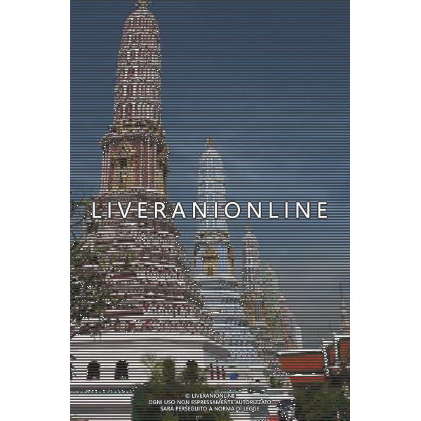 ARCHIVIO ALDO LIVERANI S A S NELLA FOTO Pagodas at the Temple of Reclining Buddha, Bangkok, Thailand AGENZIA ALDO LIVERANI