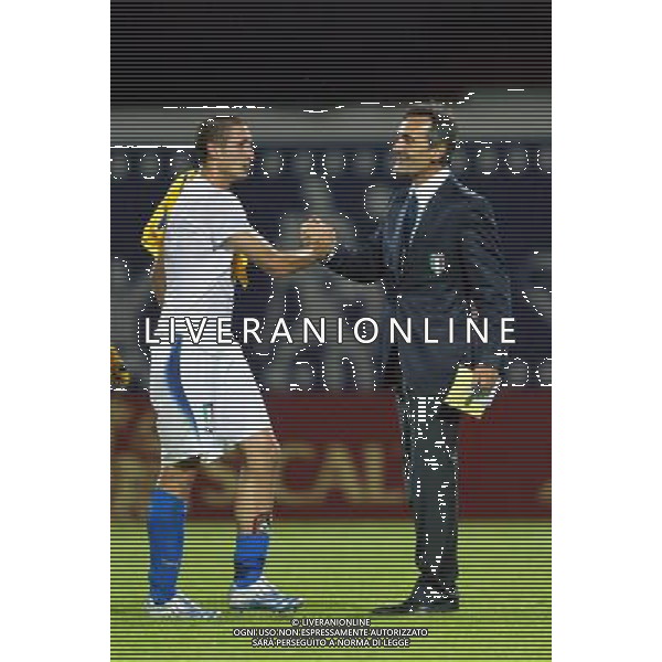 AGUEDA (PORTOGALLO) 26 MAGGIO 2006 ITALIA-UCRAINA EUROPEI UNDER 21 NELLA FOTO: GIORGIO CHIELLINI CON CULINI FOTO BELLINI / AG. ALDO LIVERANI