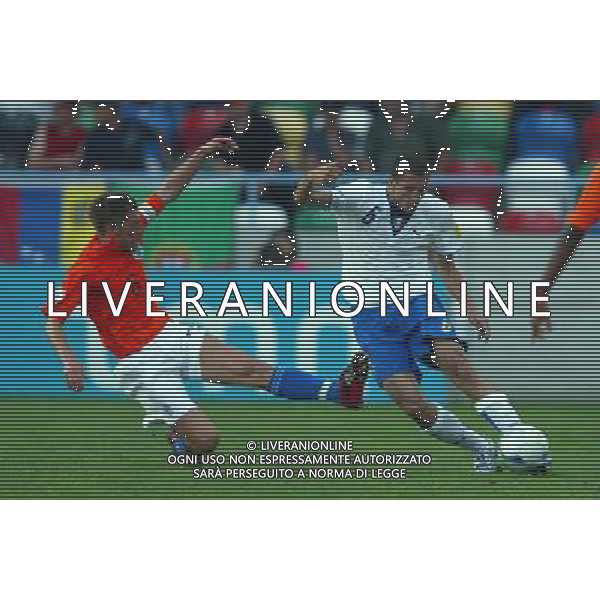 ITALIA - OLANDA UNDER 21 EUROPEI PORTOGALLO 29/05/2006 NELLA FOTO: GIORGIO CHIELLINI-SCHAARS PH BELLINI/AG. ALDO LIVERANI