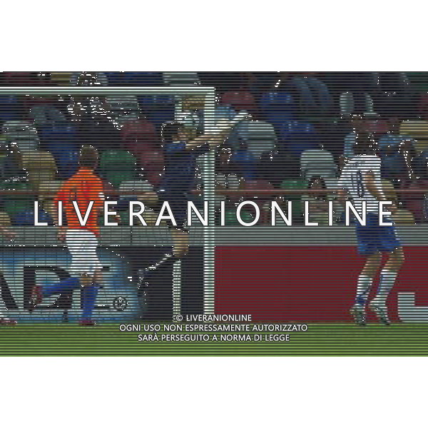 ITALIA - OLANDA UNDER 21 EUROPEI PORTOGALLO 29/05/2006 NELLA FOTO: IL GOL DI DE RIDDER DEL 1-0 PH BELLINI/AG. ALDO LIVERANI