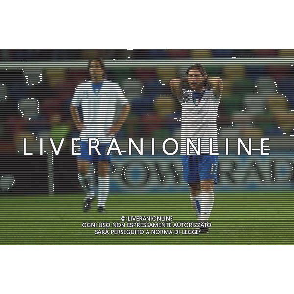 ITALIA - OLANDA UNDER 21 EUROPEI PORTOGALLO 29/05/2006 NELLA FOTO: LA DELUSIONE DEI FOGGIA A FINE PARTITA PH BELLINI/AG. ALDO LIVERANI