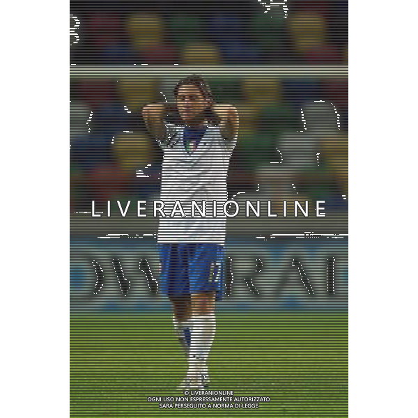 ITALIA - OLANDA EUROPEI UNDER 21 29/05/2006 AVEIRO PORTOGALLO NELLA FOTO: LA DELUSIONE DI FOGGIA PASQUALE A FINE PARTITA PH BELLINI/AG. ALDO LIVERANI