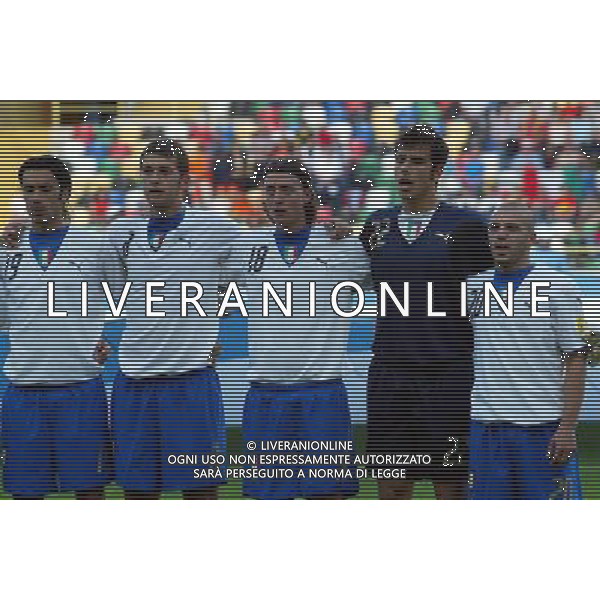 ITALIA - OLANDA EUROPEI UNDER 21 29/05/2006 AVEIRO PORTOGALLO NELLA FOTO: PALLADINO - CANINI - MONTOLIVO - CURCI - ROSINA PH BELLINI/AG. ALDO LIVERANI