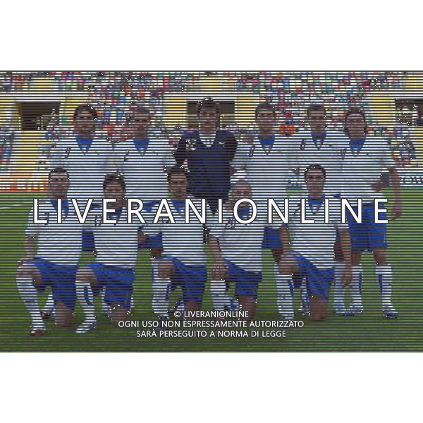 ITALIA - OLANDA EUROPEI UNDER 21 29/05/2006 AVEIRO PORTOGALLO NELLA FOTO: LA FORMAZIONE ITALIANA UNDER 21 PH BELLINI/AG. ALDO LIVERANI