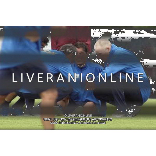 Ritiro della Nazionale Italiana a Coverciano 30/05/2006 nella foto Simone Perrotta infortunato ph gianni nucci/ag. aldo liverani