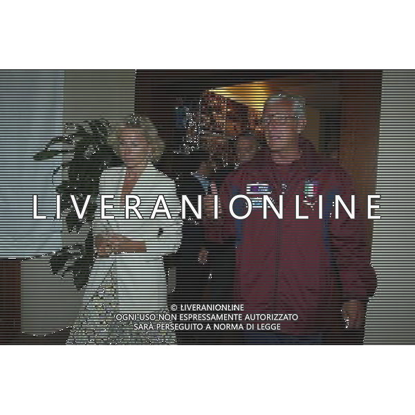 Ritiro della Nazionale Italiana a Coverciano 30/05/2006 nella foto il nuovo ministro dello sport Giovanna Melandri con marcello lippi ph gianni nucci/ag. aldo liverani