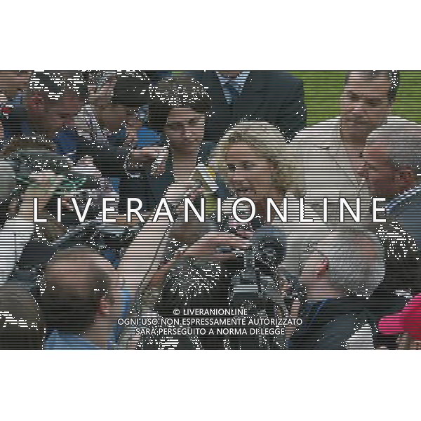 Ritiro della Nazionale Italiana a Coverciano 30/05/2006 nella foto il nuovo ministro dello sport Giovanna Melandri ph gianni nucci/ag. aldo liverani