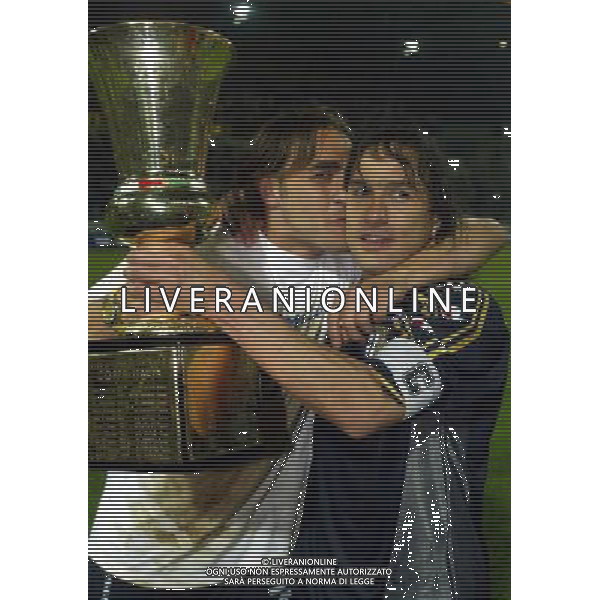 PARMA-JUVENTUS FINALE DI COPPA ITALIA 2002 NELLA FOTO FABIO CANNAVARO-ANTONIO BENARRIVO AGENZIA ALDO LIVERANI