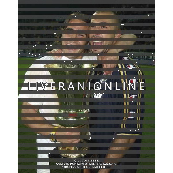 PARMA-JUVENTUS FINALE DI COPPA ITALIA 2002 NELLA FOTO FABIO CANNAVARO-MARCO DI VAIO AGENZIA ALDO LIVERANI