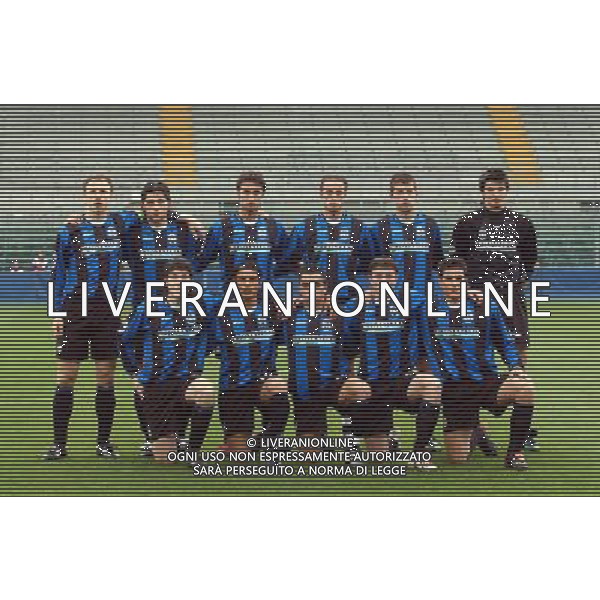 BERGAMO 02/04/2003 ATALANTA-LAZIO 2:1 FINALE COPPA ITALIA PRIMAVERA nella foto FORMAZIONE ATALANTA foto marco luzzani/ag aldo liverani