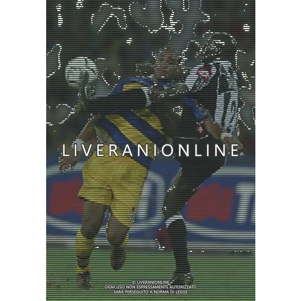 TRIPOLI 25/08/2002 SUPERCOPPA ITALIANA JUVENTUS-PARMA NELLA FOTO ADRIANO-LILIAN THURAM FOTO BAGNAI-ALDO LIVERANI