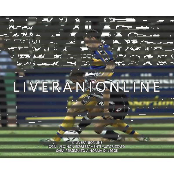 TRIPOLI 25/08/2002 SUPERCOPPA ITALIANA JUVENTUS-PARMA NELLA FOTO BONERA-DEL PIERO FOTO BAGNAI-ALDO LIVERANI