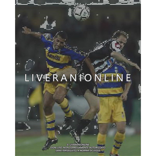 TRIPOLI 25/08/2002 SUPERCOPPA ITALIANA JUVENTUS-PARMA NELLA FOTO LAMOUCHI-BAIOCCO FOTO BAGNAI-ALDO LIVERANI