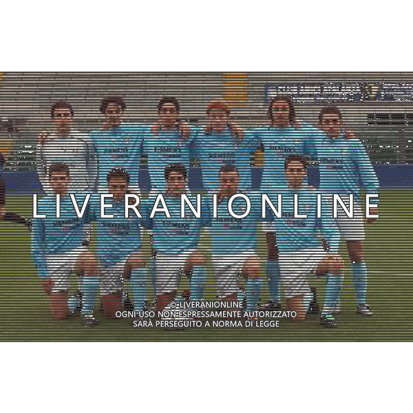 BERGAMO 02/04/2003 ATALANTA-LAZIO 2:1 FINALE COPPA ITALIA PRIMAVERA nella foto FORMAZIONE LAZIO foto marco luzzani/ag aldo liverani