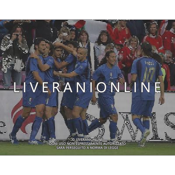 Ginevra 31/05/2006 Svizzera-Italia nella foto: Esultanza italia foto Luzzani/Ag.aldo Liverani