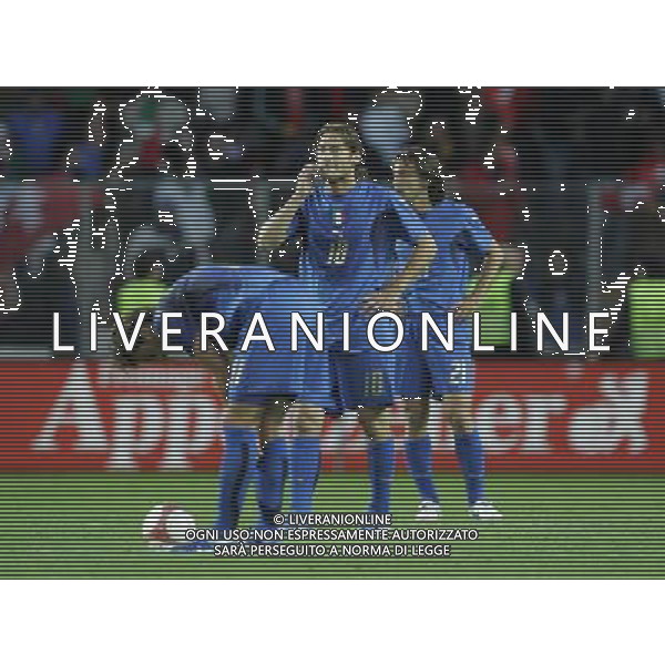 Ginevra 31/05/2006 Svizzera-Italia nella foto: Gilardino-Totti-Pirlo foto Luzzani/Ag.aldo Liverani