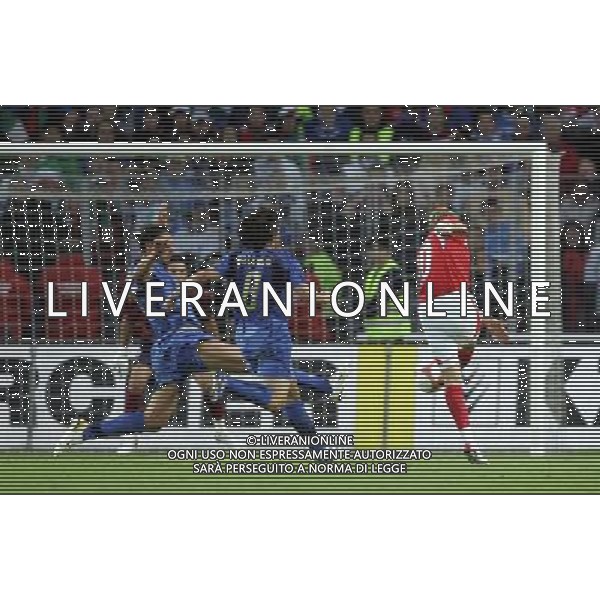 Ginevra 31/05/2006 Svizzera-Italia nella foto: gol gygaz foto Luzzani/Ag.aldo Liverani