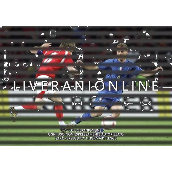 Ginevra 31/05/2006 Svizzera-Italia nella foto: de rossi e vogel foto Luzzani/Ag.aldo Liverani