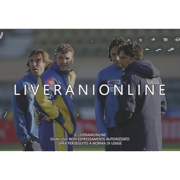 LOSANNA 2 GIUGNO 2006 ITALIA - UCRAINA AMICHEVOLE NELLA FOTO: SHEVCHENKO PIRLO INZAGHI E NESTA FOTO LUZZANI / AG. ALDO LIVERANI