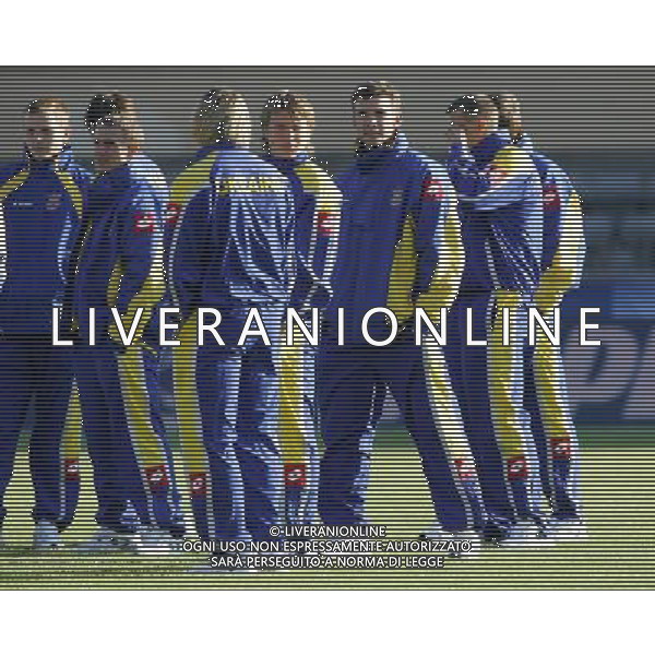 LOSANNA 2 GIUGNO 2006 ITALIA - UCRAINA AMICHEVOLE NELLA FOTO: SHEVCHENKO CON I COMPAGNI DELLA NAZIONALE UCRAINA FOTO LUZZANI / AG. ALDO LIVERANI