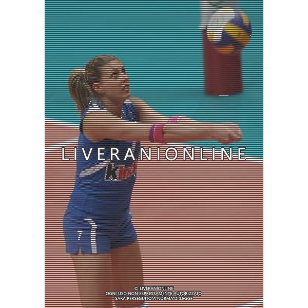 Monza 3 giugno 2006 Italia - Brasile amichevole volley femminile nella foto: Guiggi Martina foto Andry / Ag. Aldo Liverani