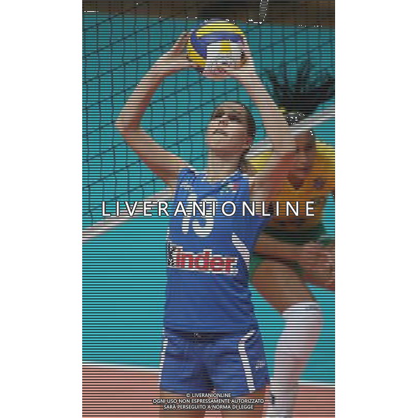 Monza 3 giugno 2006 Italia - Brasile amichevole volley femminile nella foto: Luraschi Katya foto Andry / Ag. Aldo Liverani