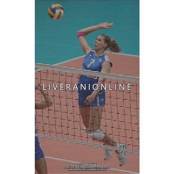 Monza 3 giugno 2006 Italia - Brasile amichevole volley femminile nella foto: Guiggi Martina foto Andry / Ag. Aldo Liverani