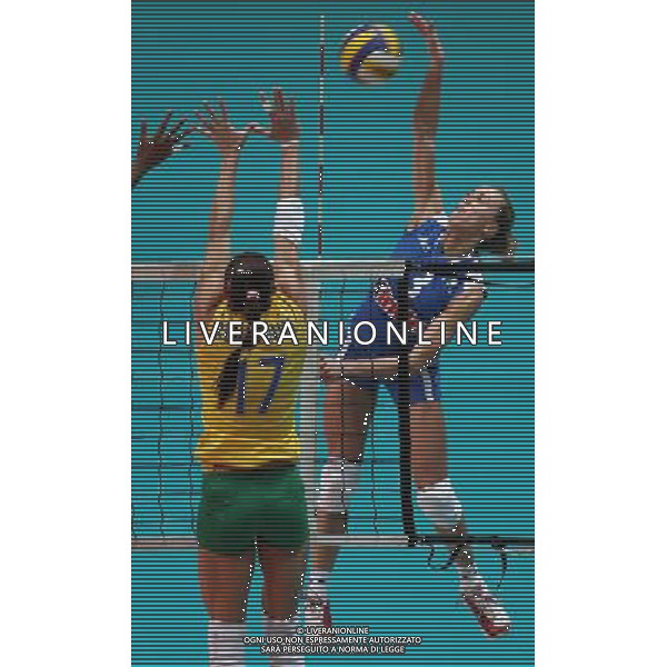 Monza 3 giugno 2006 Italia - Brasile amichevole volley femminile nella foto: Giannaneschi Daniela foto Andry / Ag. Aldo Liverani