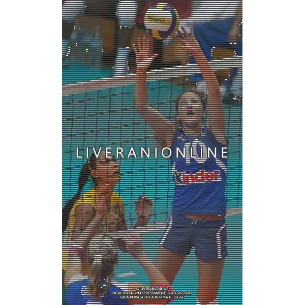 Monza 3 giugno 2006 Italia - Brasile amichevole volley femminile nella foto: Dall\'Igna Stefania foto Andry / Ag. Aldo Liverani