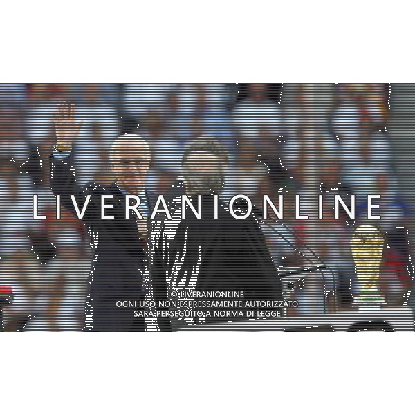 Monaco 09/06/2006 Cerimonia inaugurale dei Mondiali di calcio Germania 2006 nella foto Blatter Joseph, Franz Beckenbauer ph luzzani/ag. aldo liverani